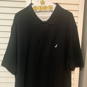 Men short sleeve two buttons polo shirt size XLT